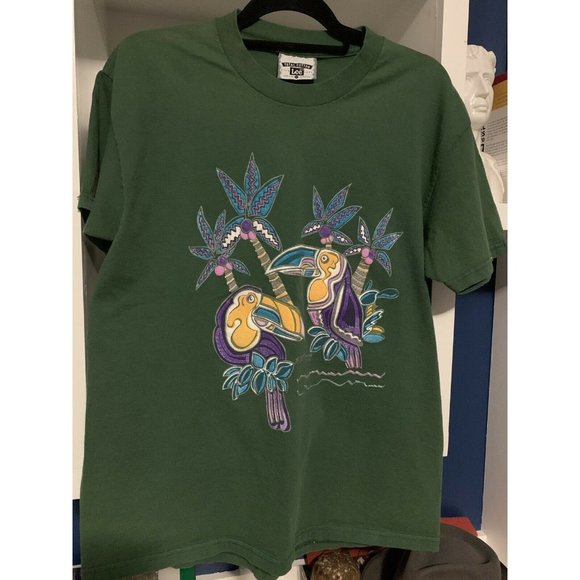 Vintage Lee T-shirt F.H. Davis Designs Toucans - Picture 1 of 4